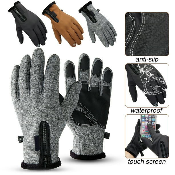 Winter Women Men Outdoor Thermal Touch Screen Gloves Windproof Waterproof Mitten